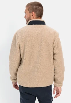Fleece Overshirt mit Stehkragen