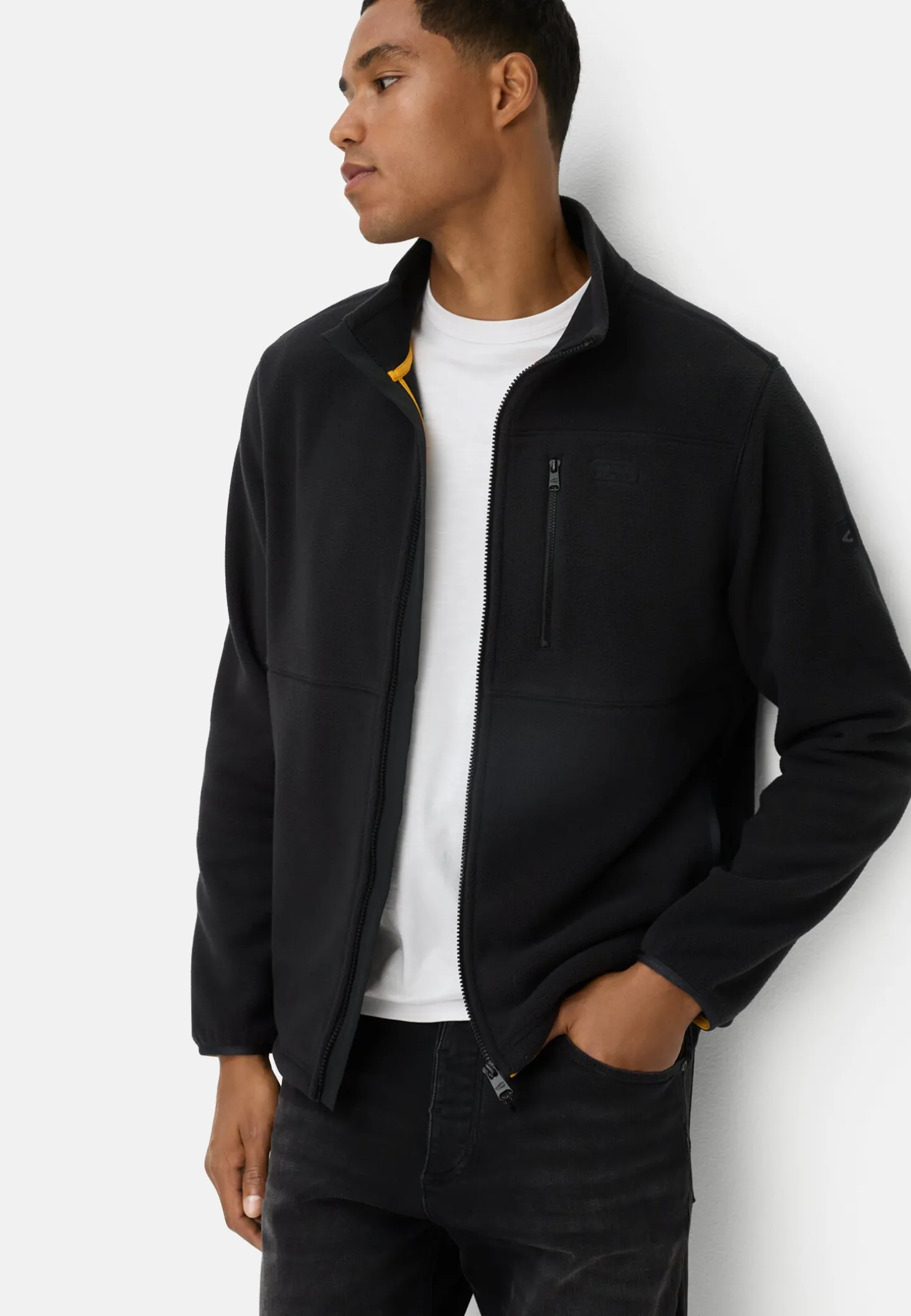 Fleecejacke mit Brusttasche