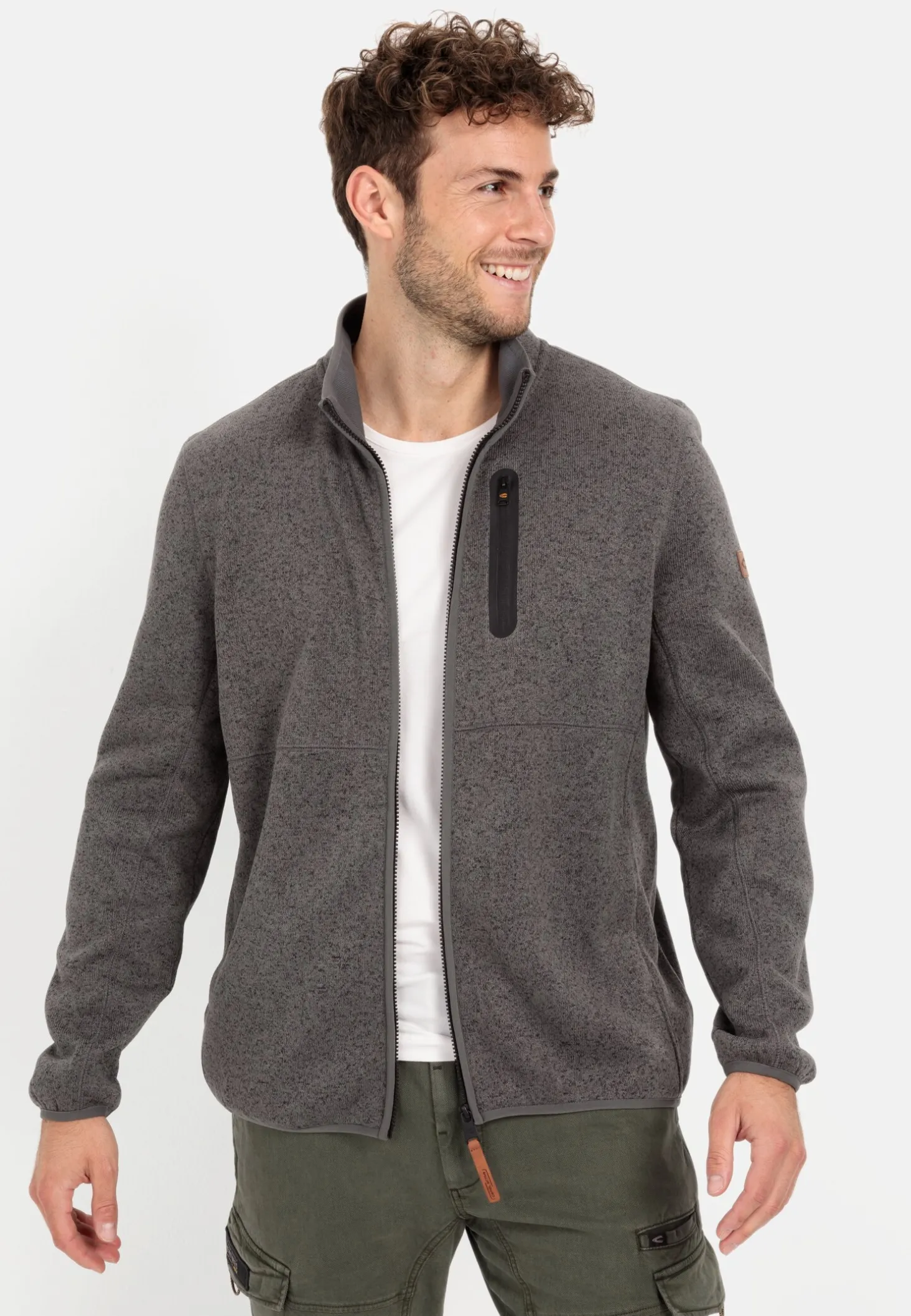 Fleecejacke mit Reißverschluss