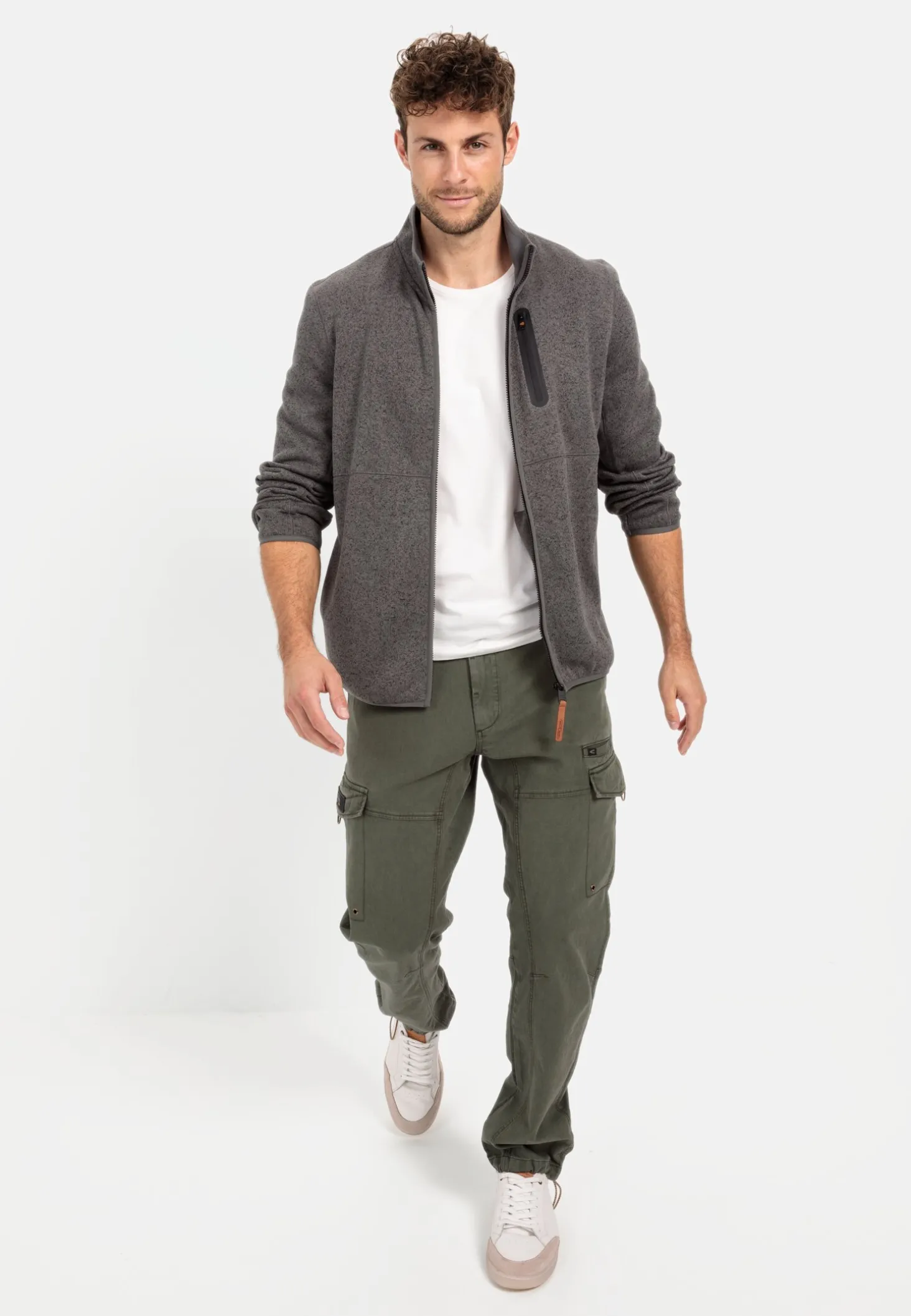 Fleecejacke mit Reißverschluss