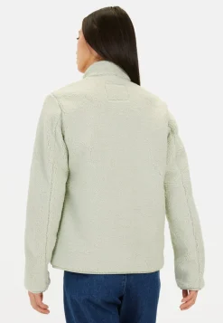 Fleecejacke mit Stehkragen