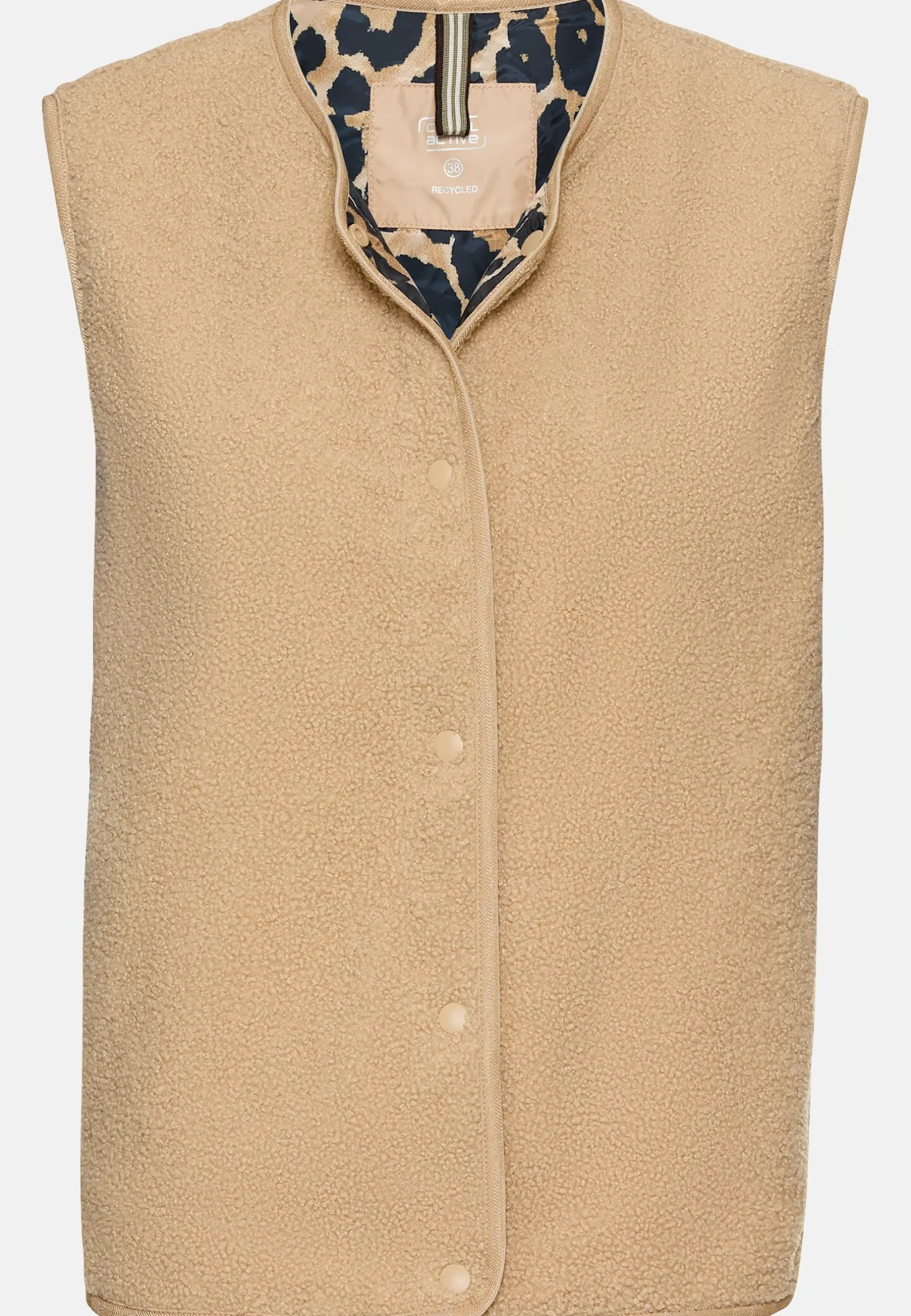Fleece-Weste mit Knopfverschluss