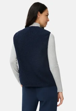 Fleece-Weste mit Knopfverschluss