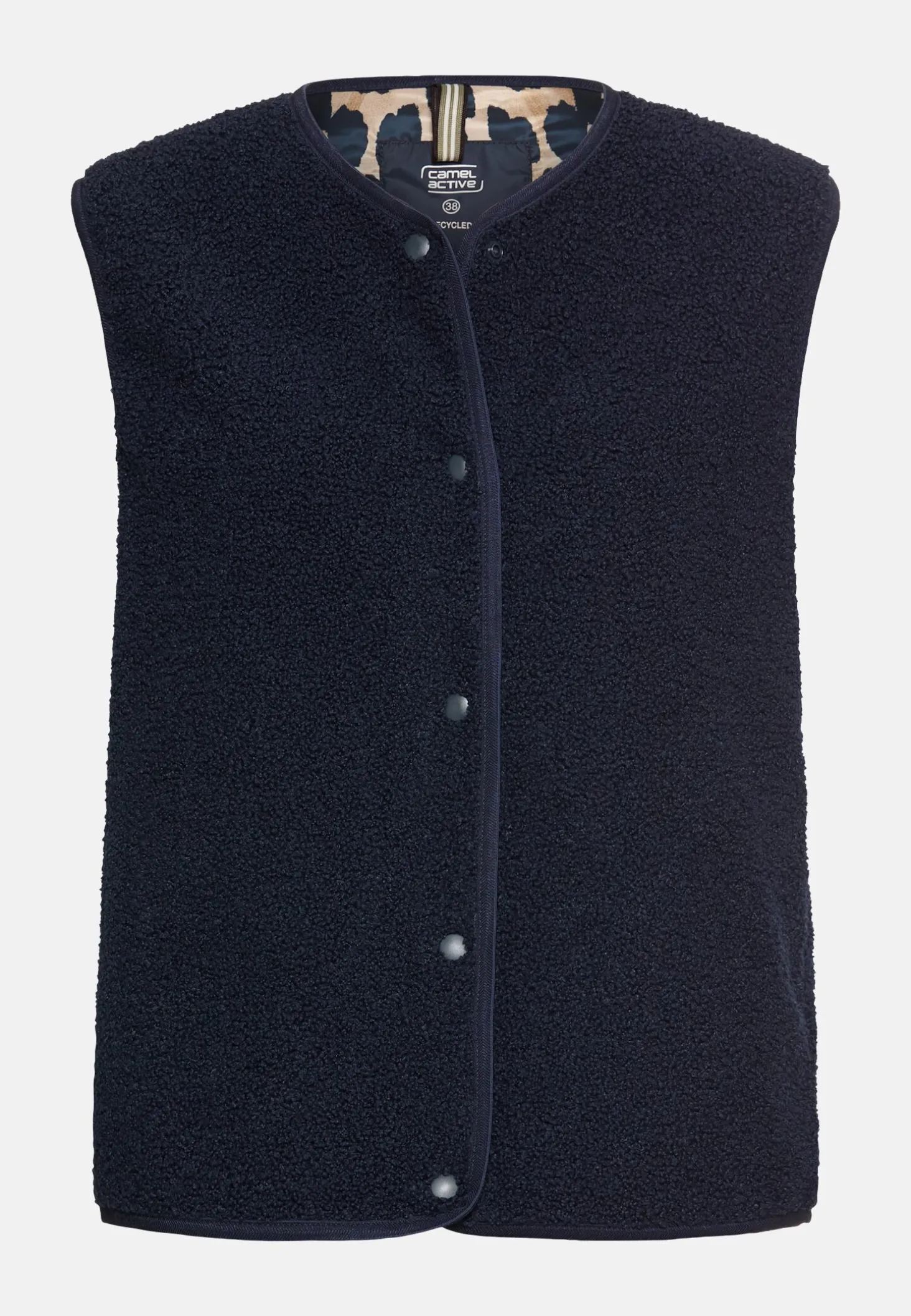 Fleece-Weste mit Knopfverschluss