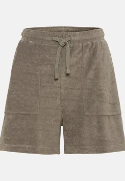 Frottee Shorts mit Kordelzug