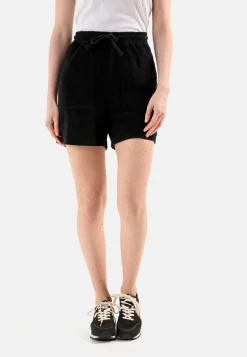 Frottee Shorts mit Kordelzug