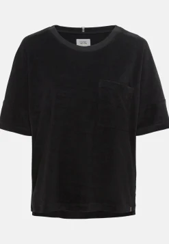 Frottee-Shirt mit Rundhals