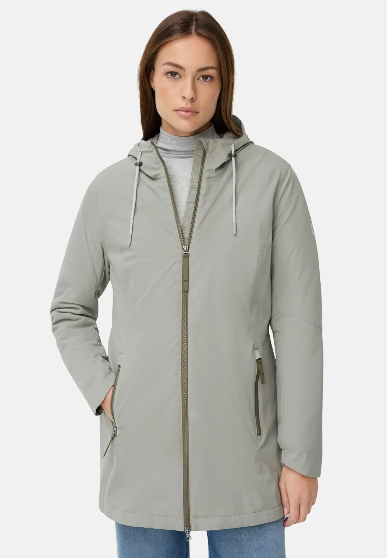 Funktionsjacke aus leichtem Softshell und reflektierenden Details