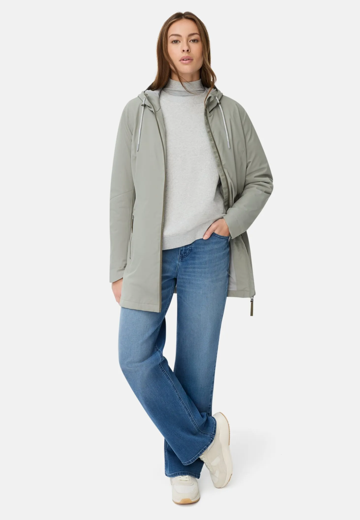 Funktionsjacke aus leichtem Softshell und reflektierenden Details