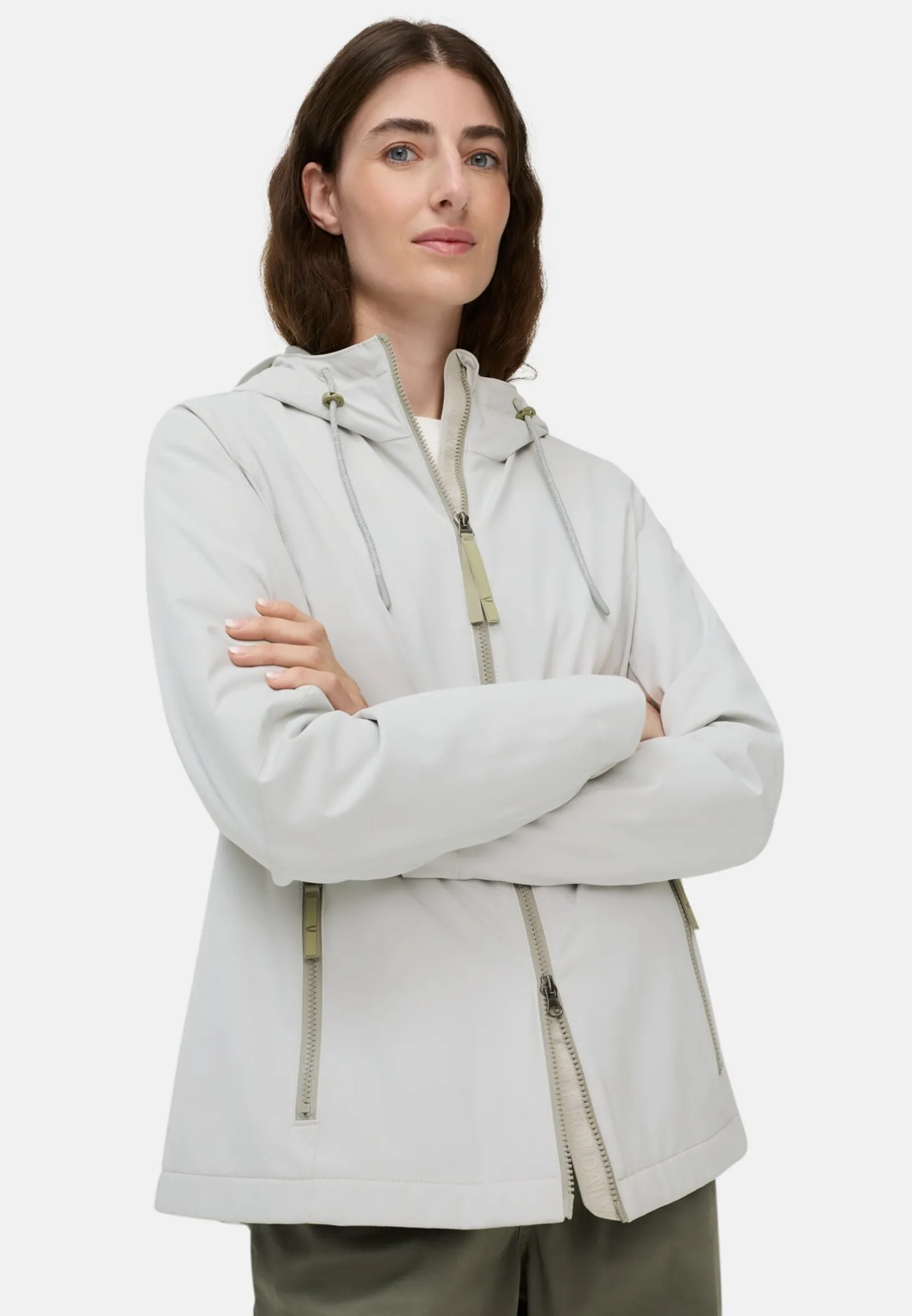Funktionsjacke mit verstellbarer Kapuze