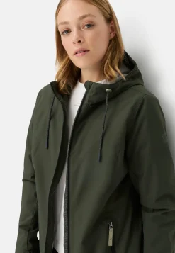 Funktionsjacke mit verstellbarer Kapuze