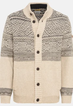 Geknöpfte Strickjacke mit Stehkragen