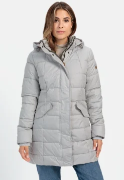 Gesteppte Jacke mit abnehmbarer Kapuze