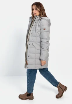 Gesteppte Jacke mit abnehmbarer Kapuze