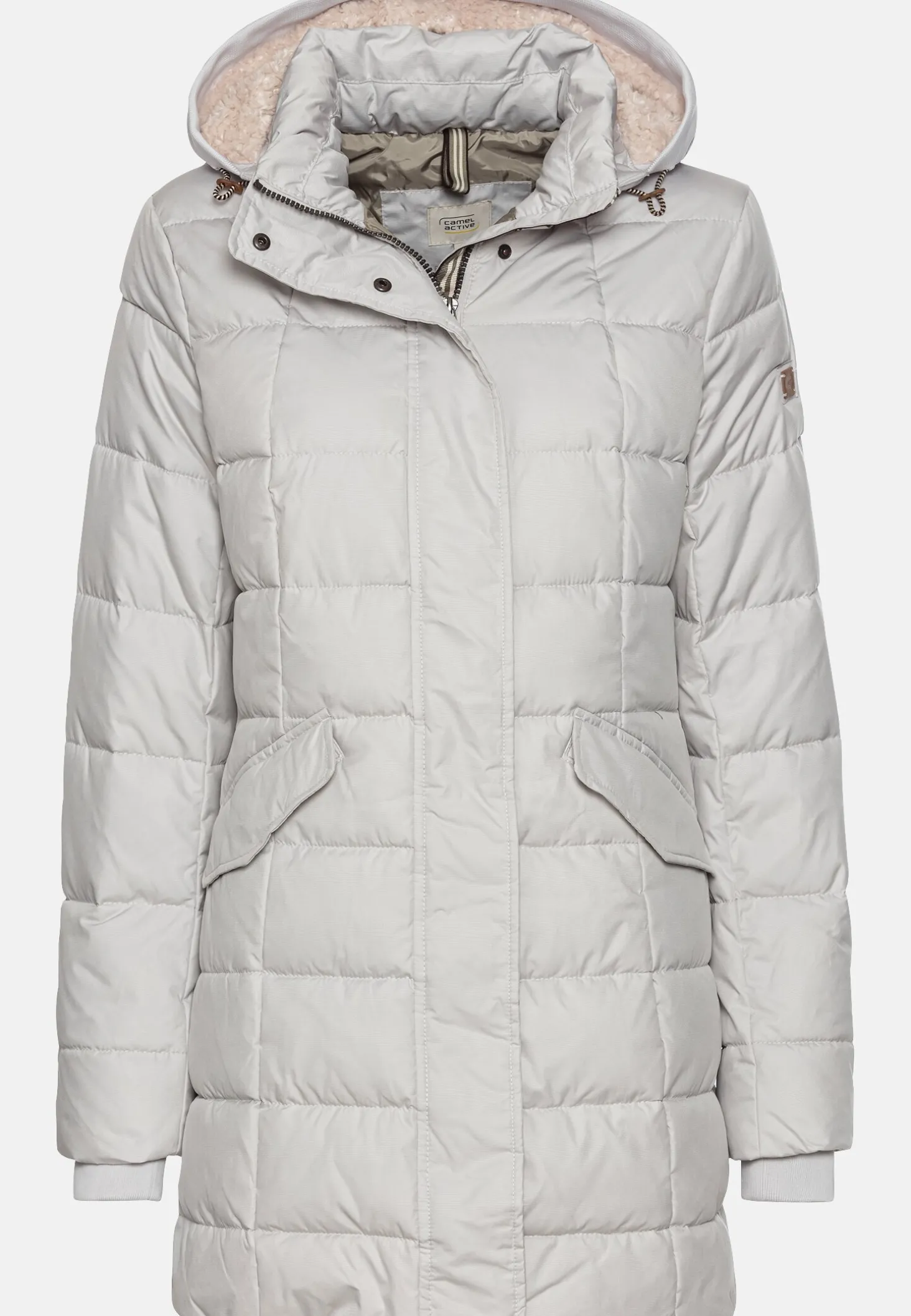 Gesteppte Jacke mit abnehmbarer Kapuze