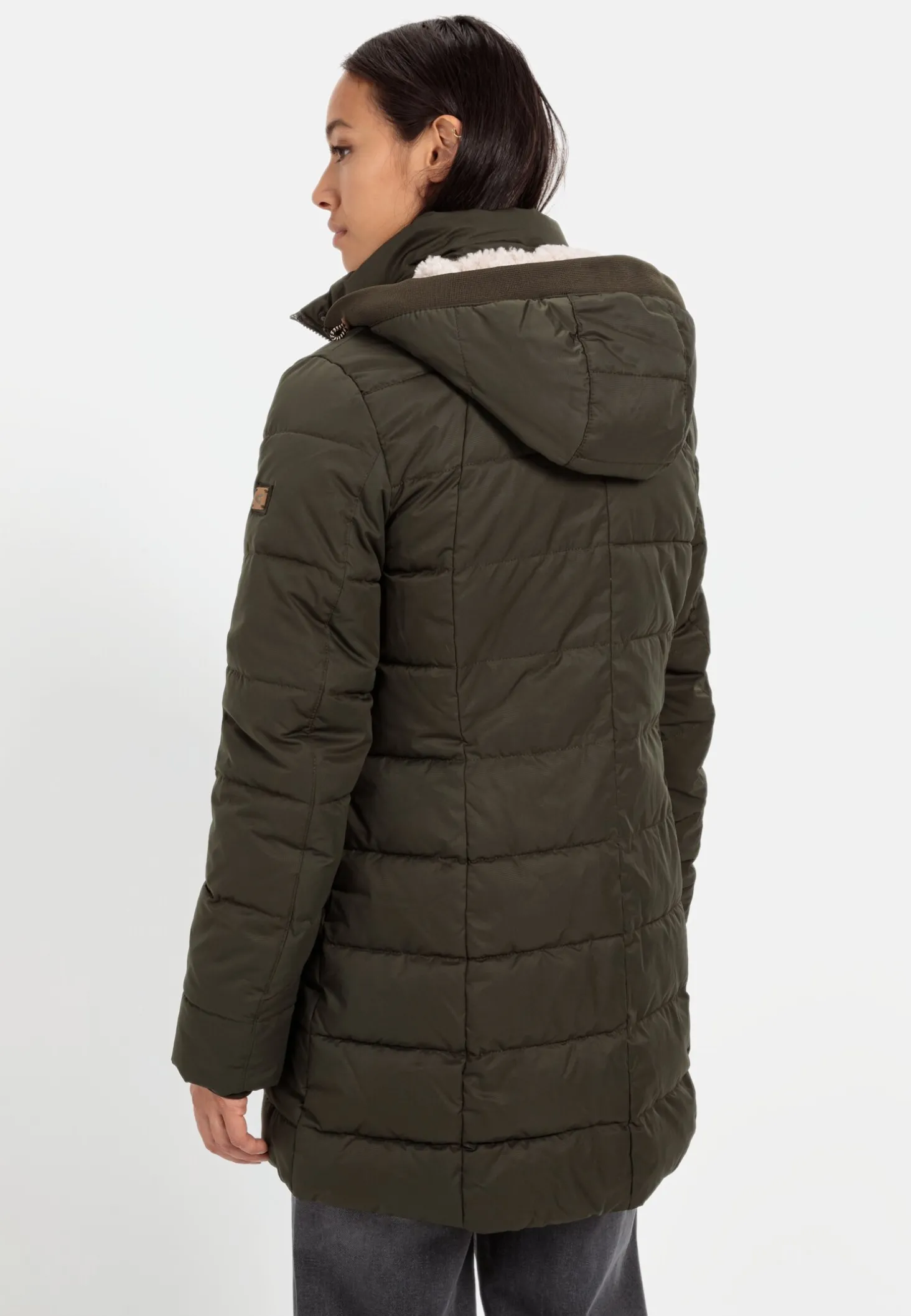 Gesteppte Jacke mit abnehmbarer Kapuze