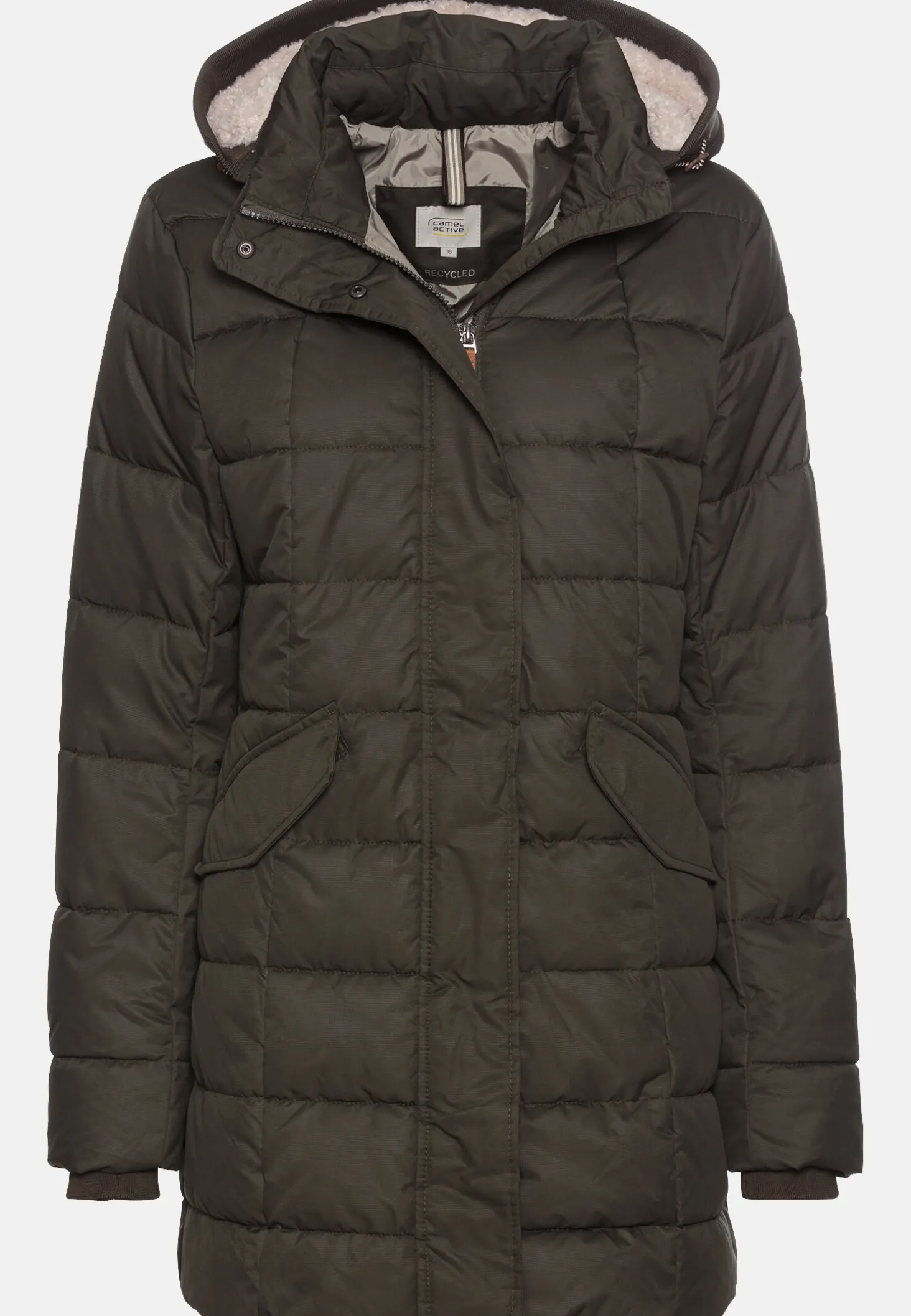 Gesteppte Jacke mit abnehmbarer Kapuze