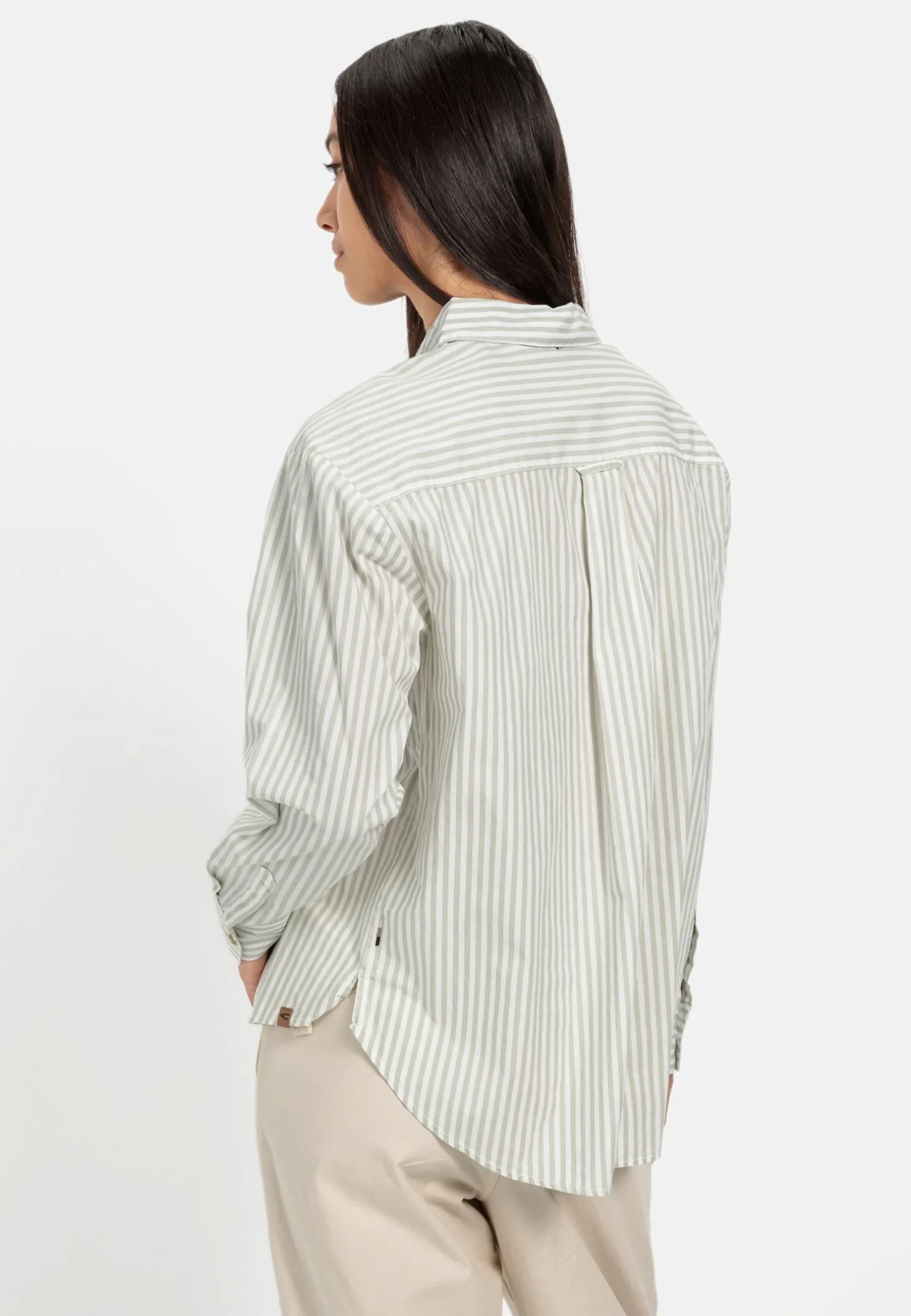 Gestreifte Bluse aus reiner Baumwolle