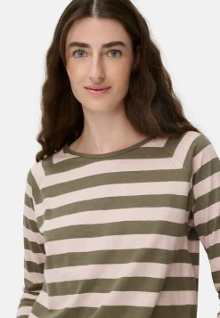 Gestreiftes Langarmshirt mit Raglanärmeln