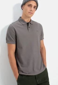 Halbarm Poloshirt aus reiner Baumwolle