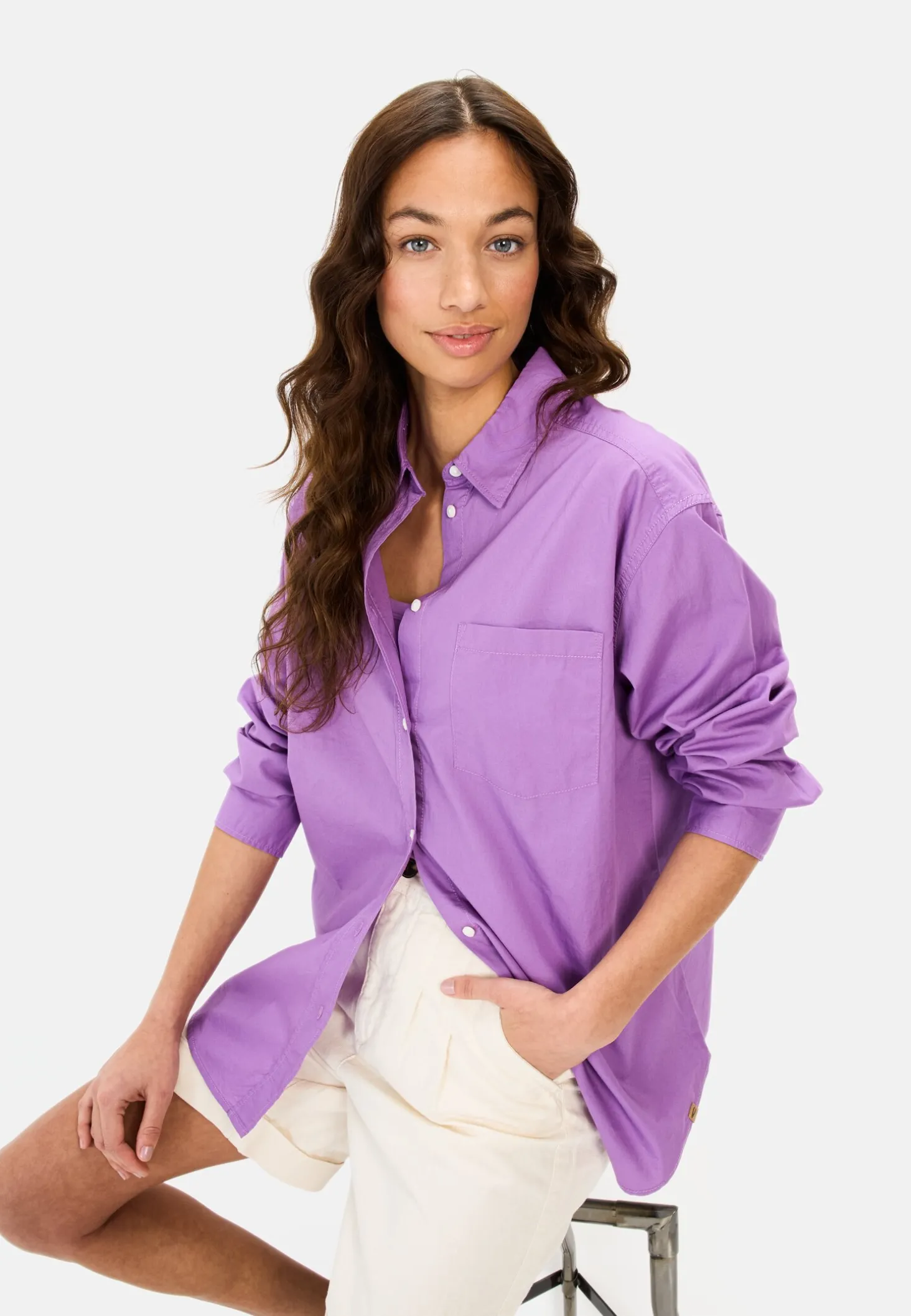 Hemdbluse aus Baumwolle