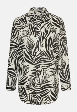 Hemdbluse mit Blumenprint aus Baumwolle