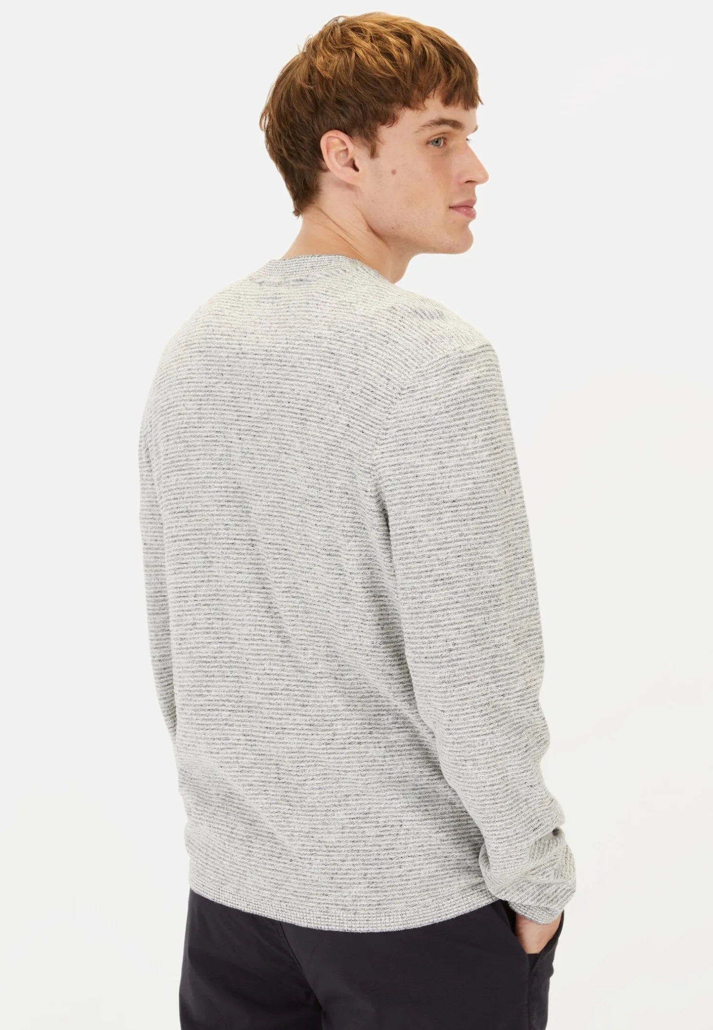 Henley Langarmshirt aus einem Baumwollmix