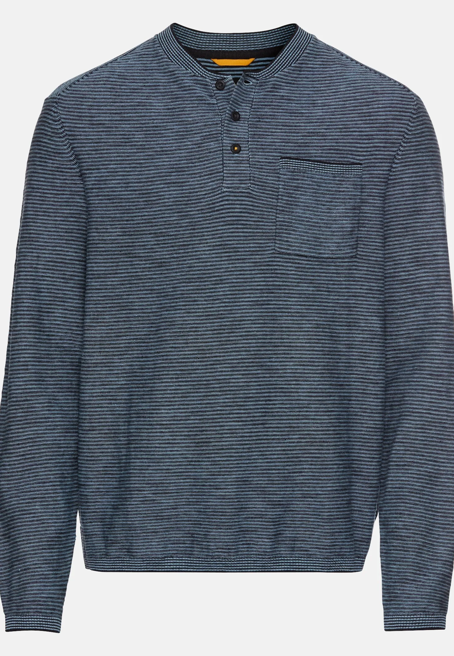 Henley Langarmshirt aus einem Baumwollmix