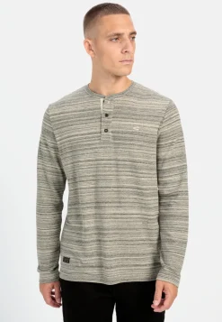 Henley Langarmshirt mit Cooling Effekt