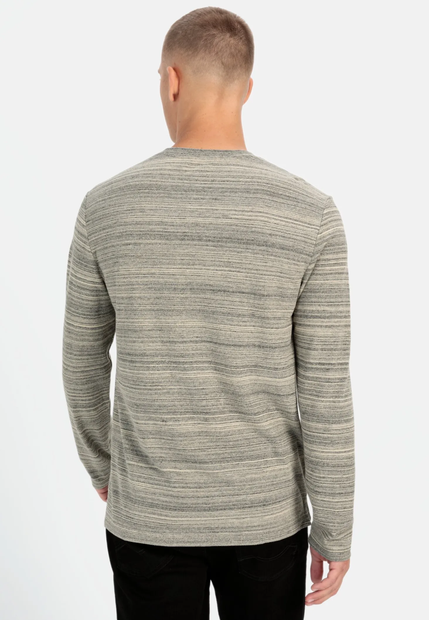 Henley Langarmshirt mit Cooling Effekt