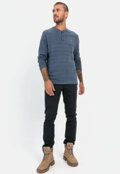 Henley Langarmshirt mit Cooling Effekt