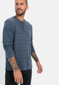 Henley Langarmshirt mit Cooling Effekt