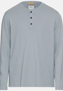 Henley Shirt aus reiner Baumwolle