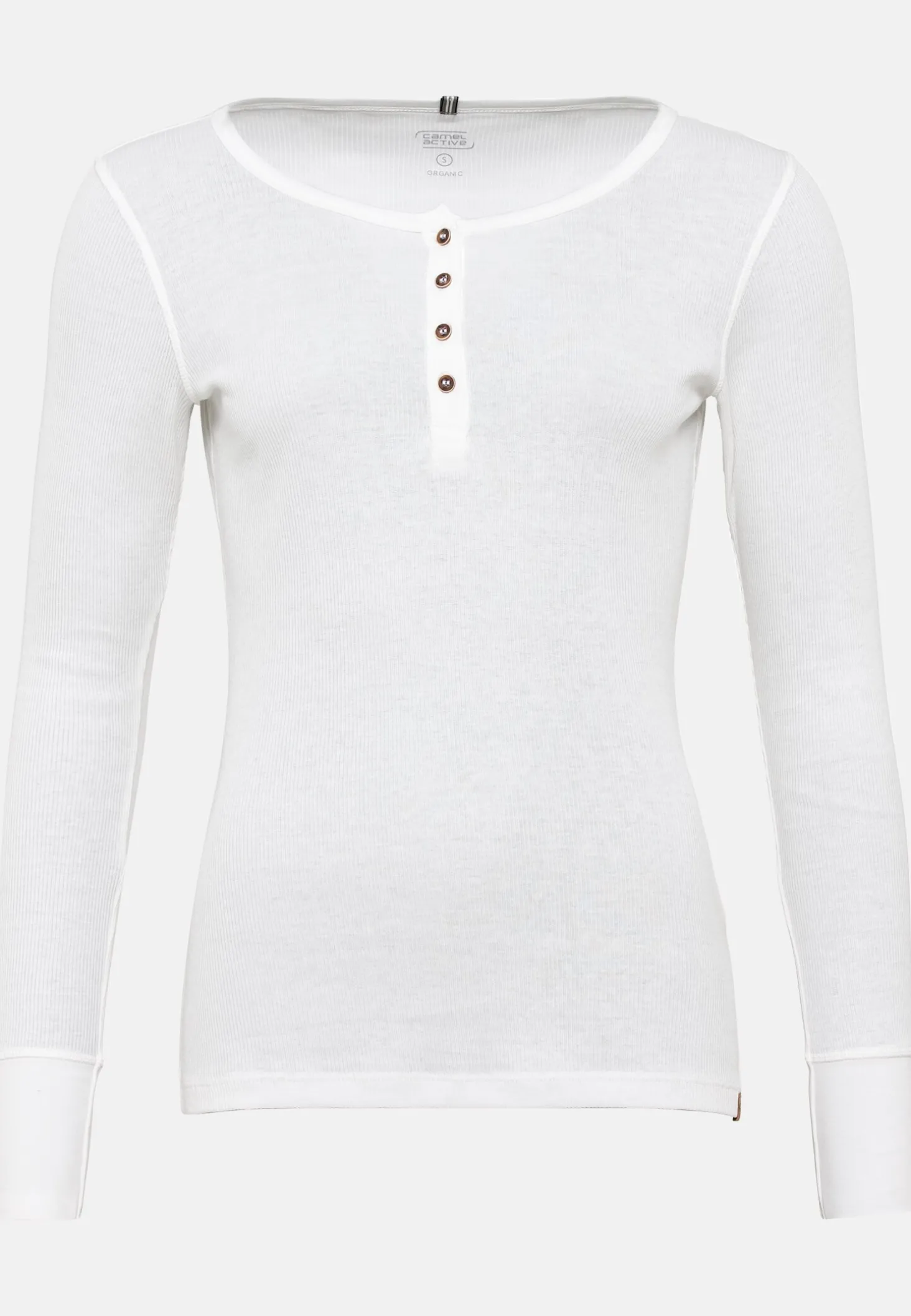 Henleyshirt aus biologischer Baumwolle