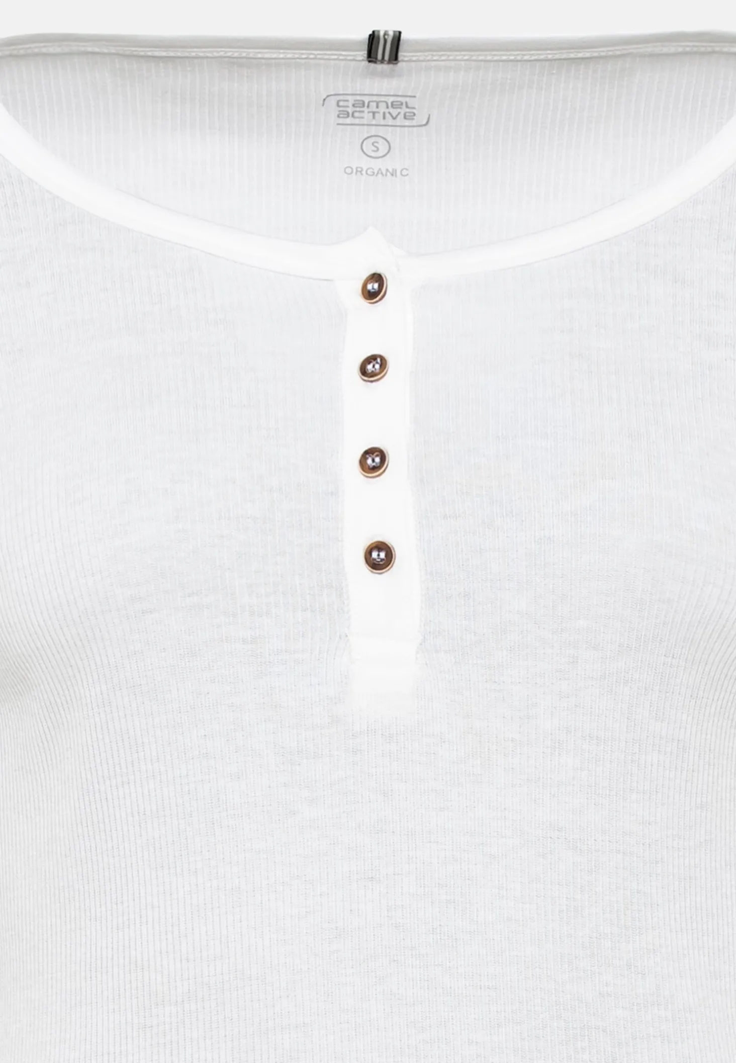 Henleyshirt aus biologischer Baumwolle