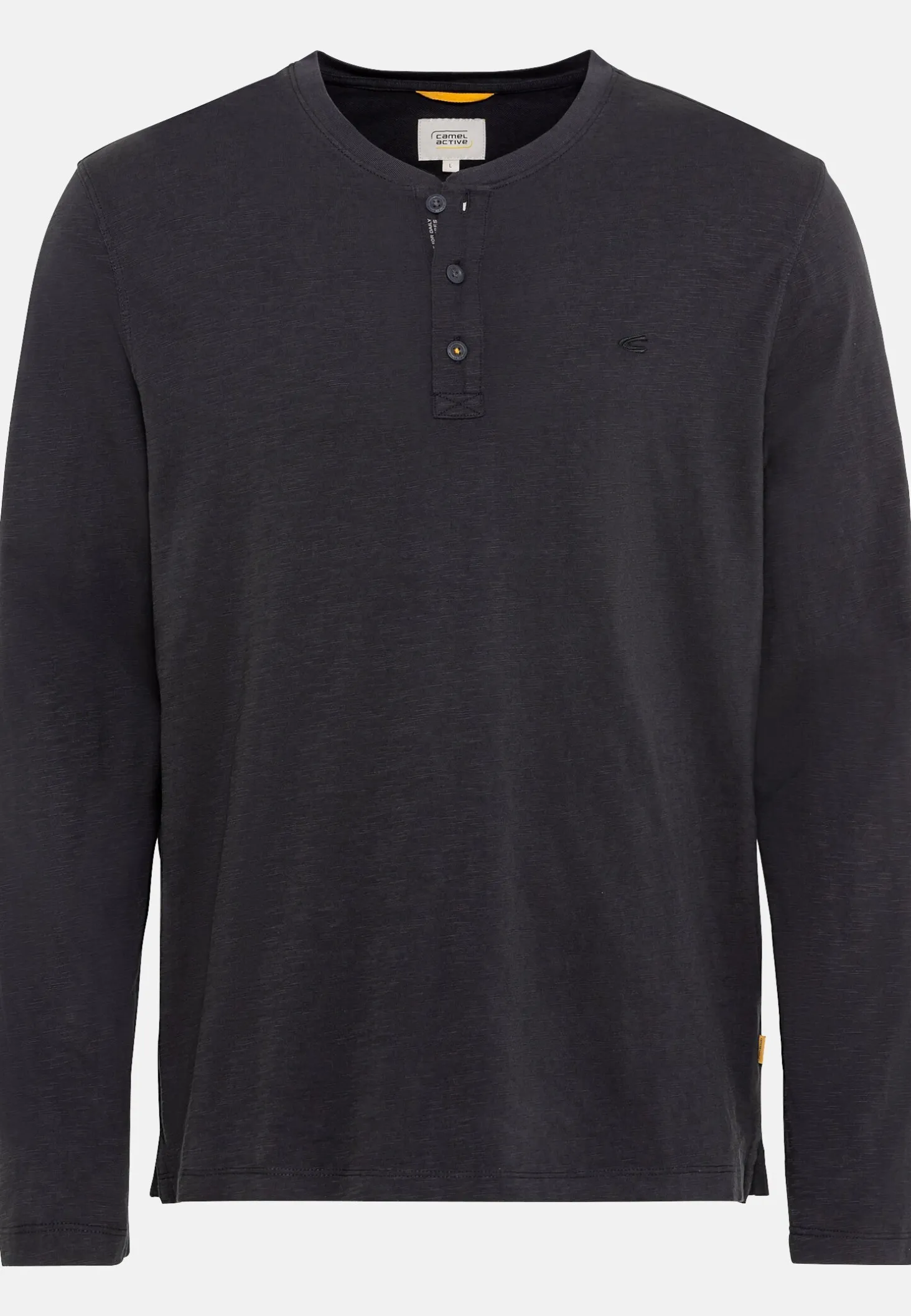 Henleyshirt aus nachhaltigem Organic Cotton