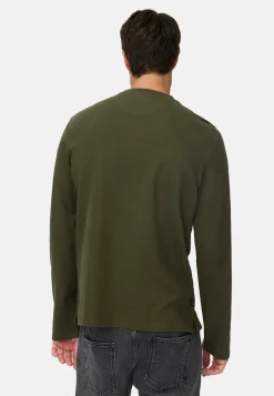 Henleyshirt aus reiner Baumwolle