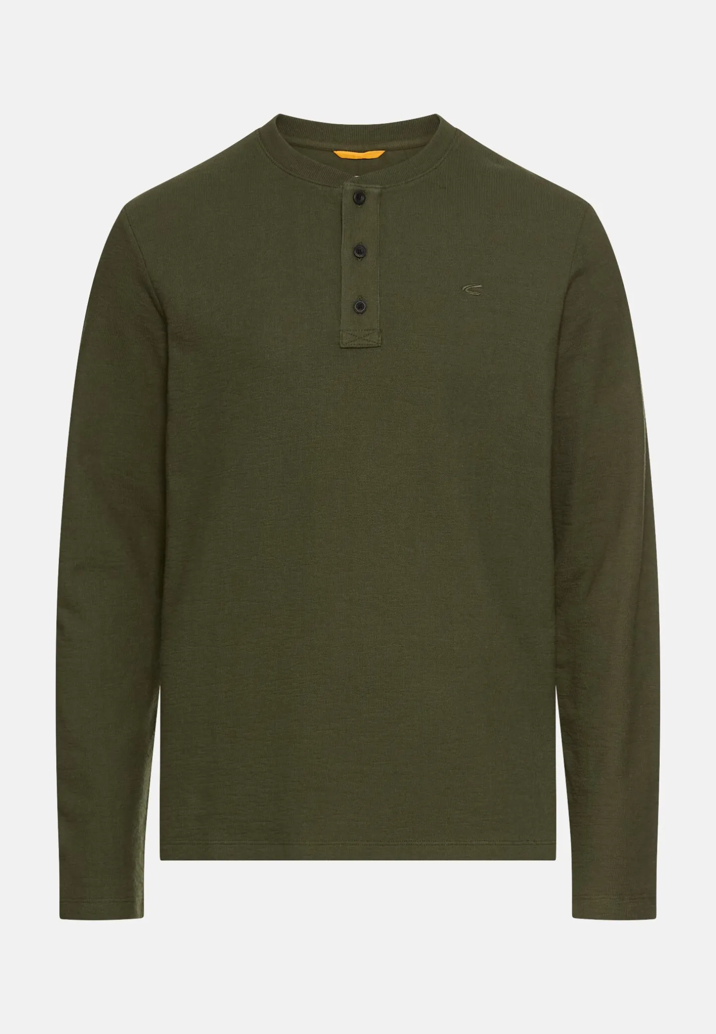 Henleyshirt aus reiner Baumwolle