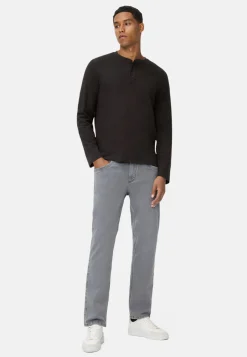 Henleyshirt aus reiner Baumwolle