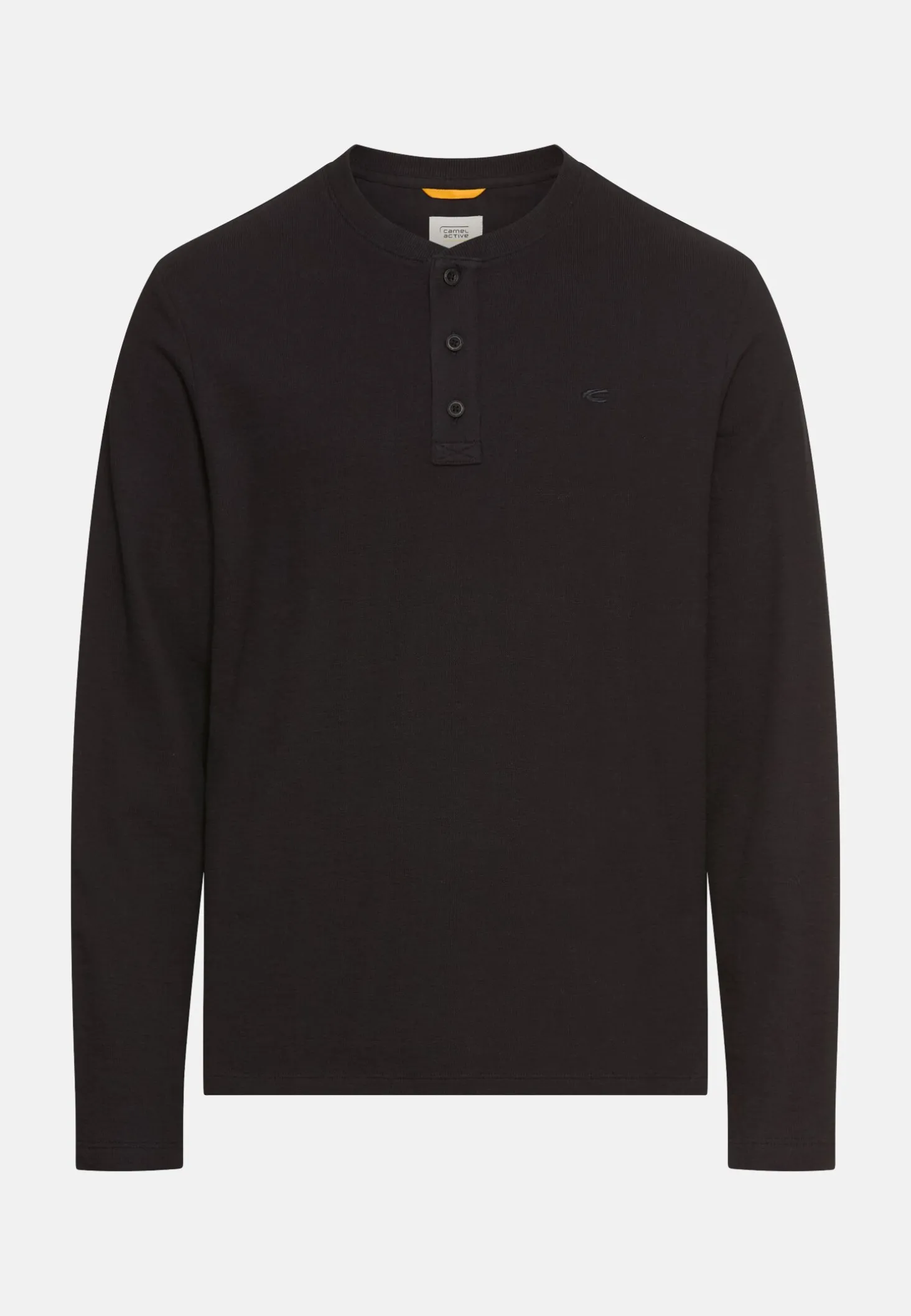 Henleyshirt aus reiner Baumwolle