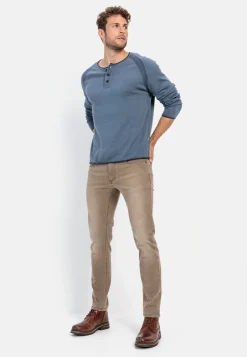 Henleyshirt aus zertifiziertem Organic Cotton