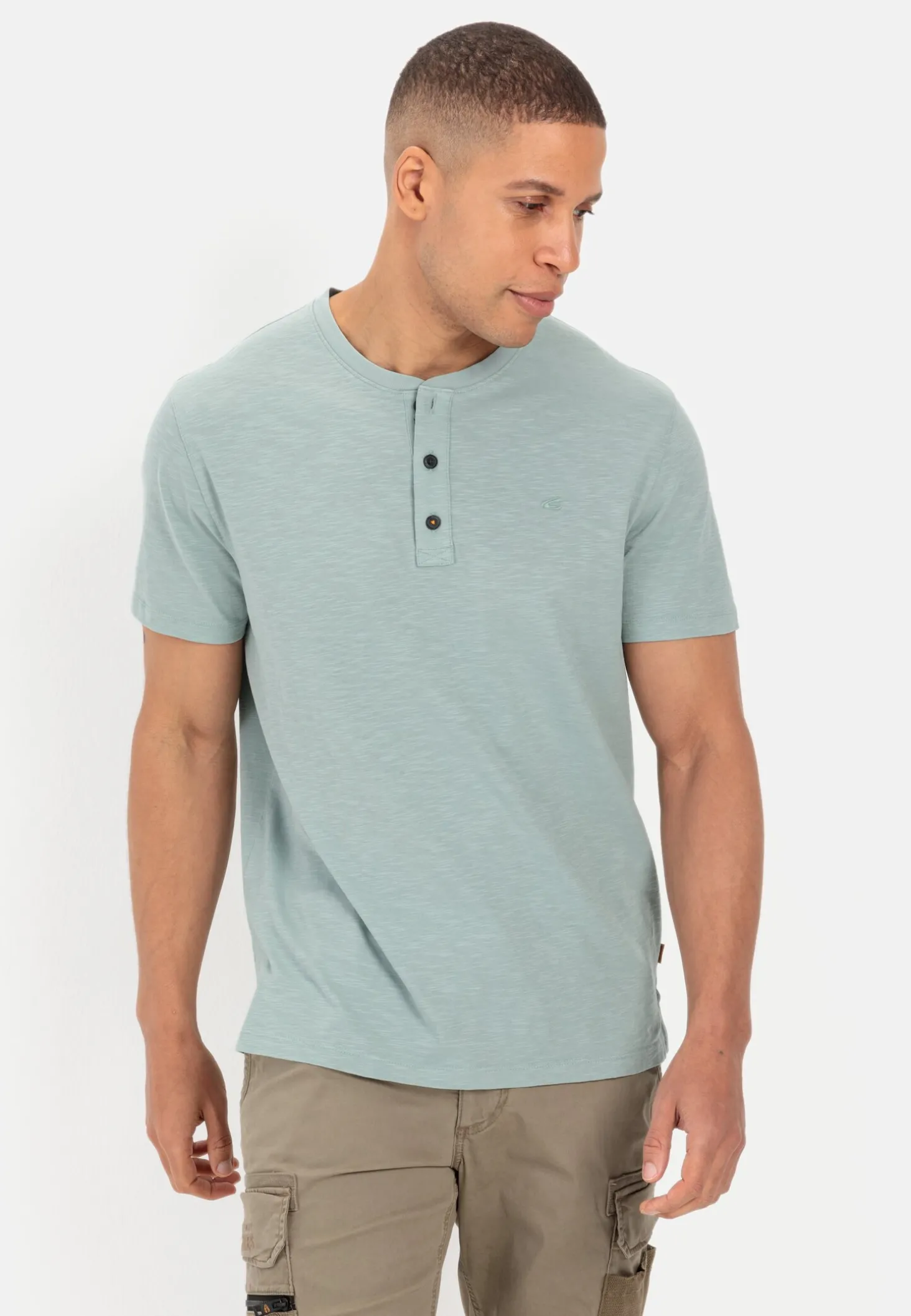 Henley-Shirt aus zertifiziertem Organic Cotton