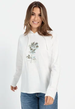 Hoodie mit Print aus Organic Cotton