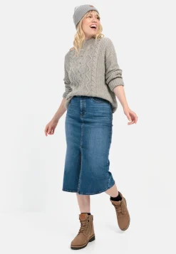 Jeansrock im Used-Look