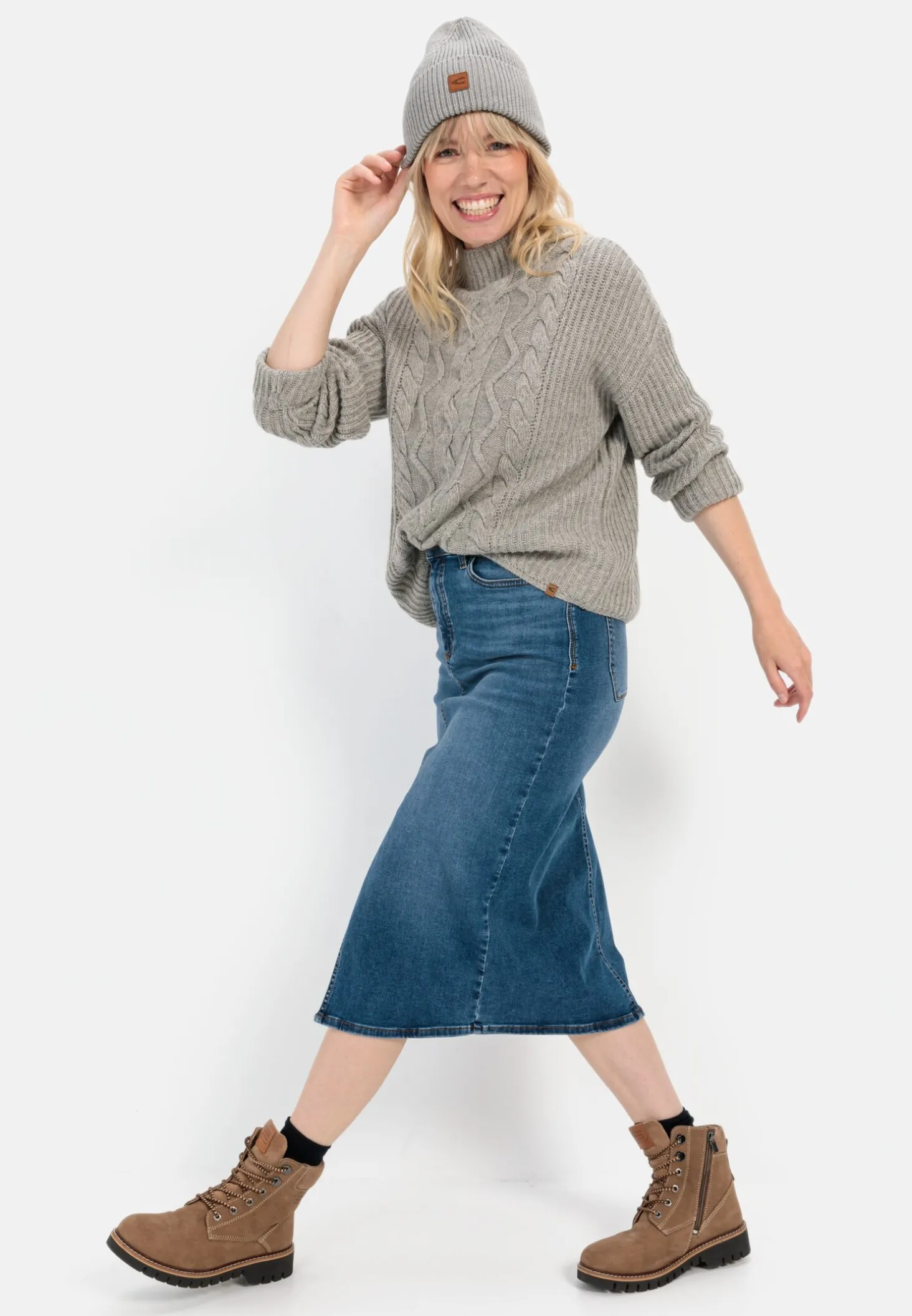 Jeansrock im Used-Look
