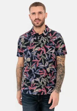 Jersey Poloshirt mit Allover-Print