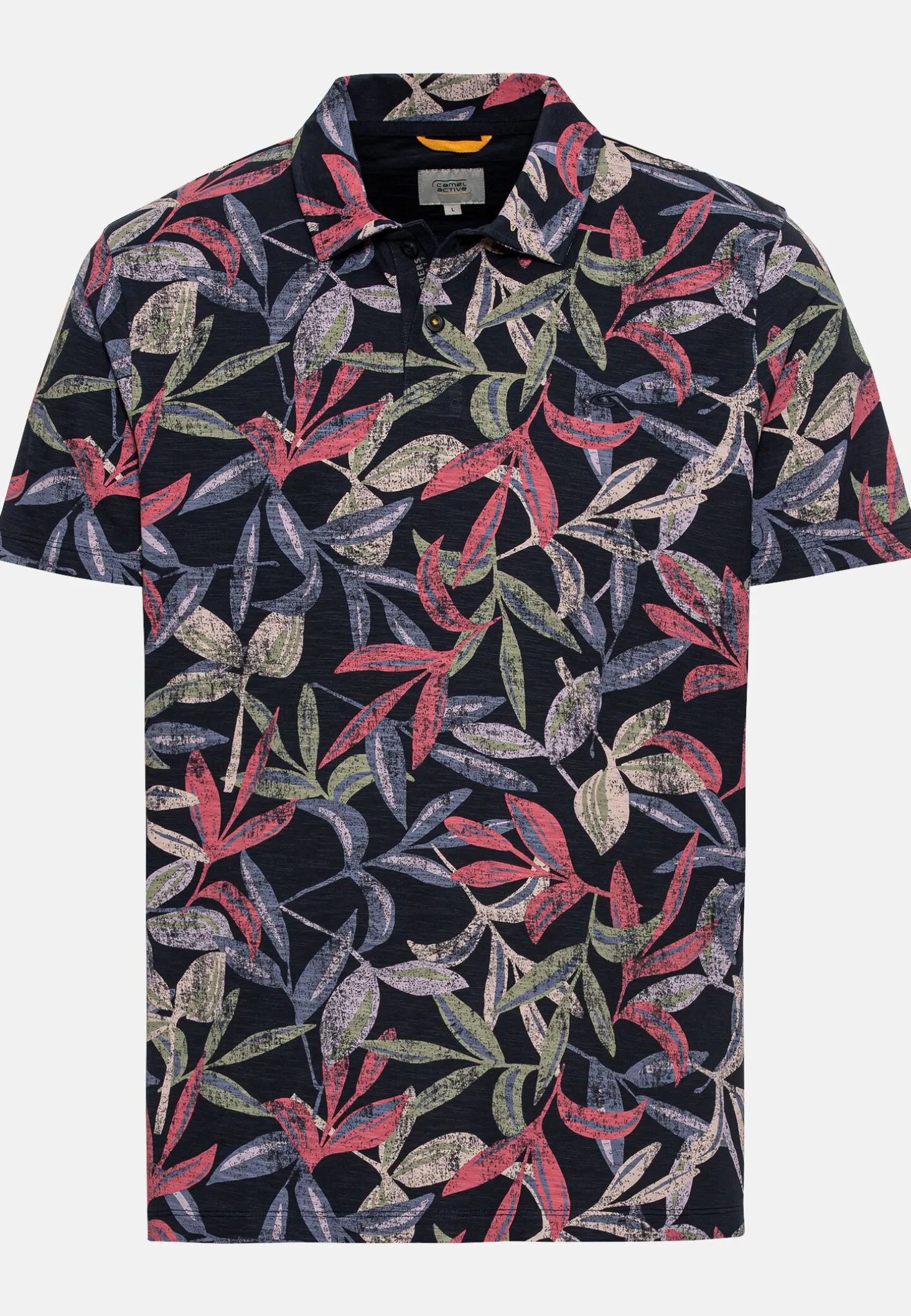 Jersey Poloshirt mit Allover-Print