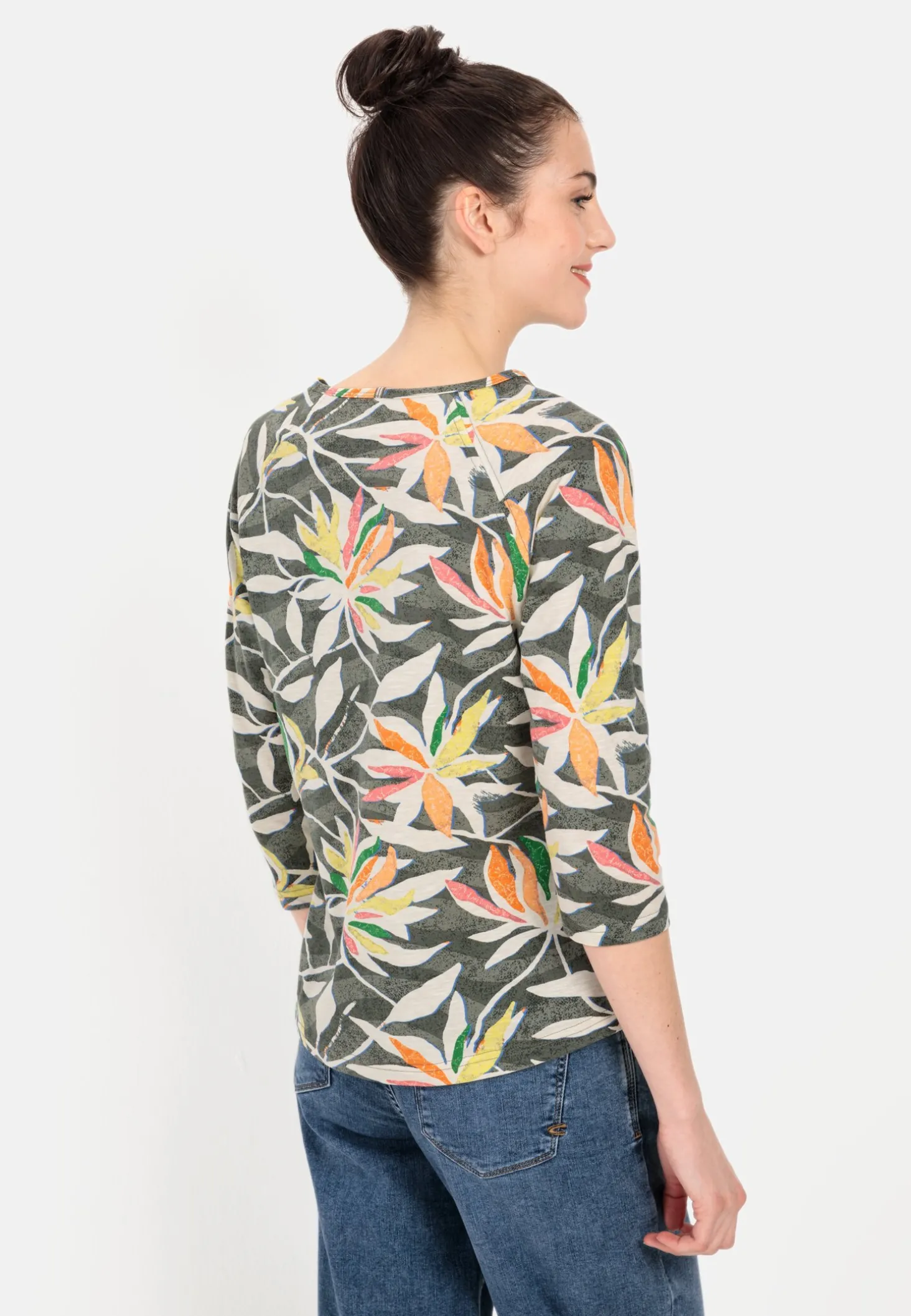 Jersey T-Shirt mit Allover-Print