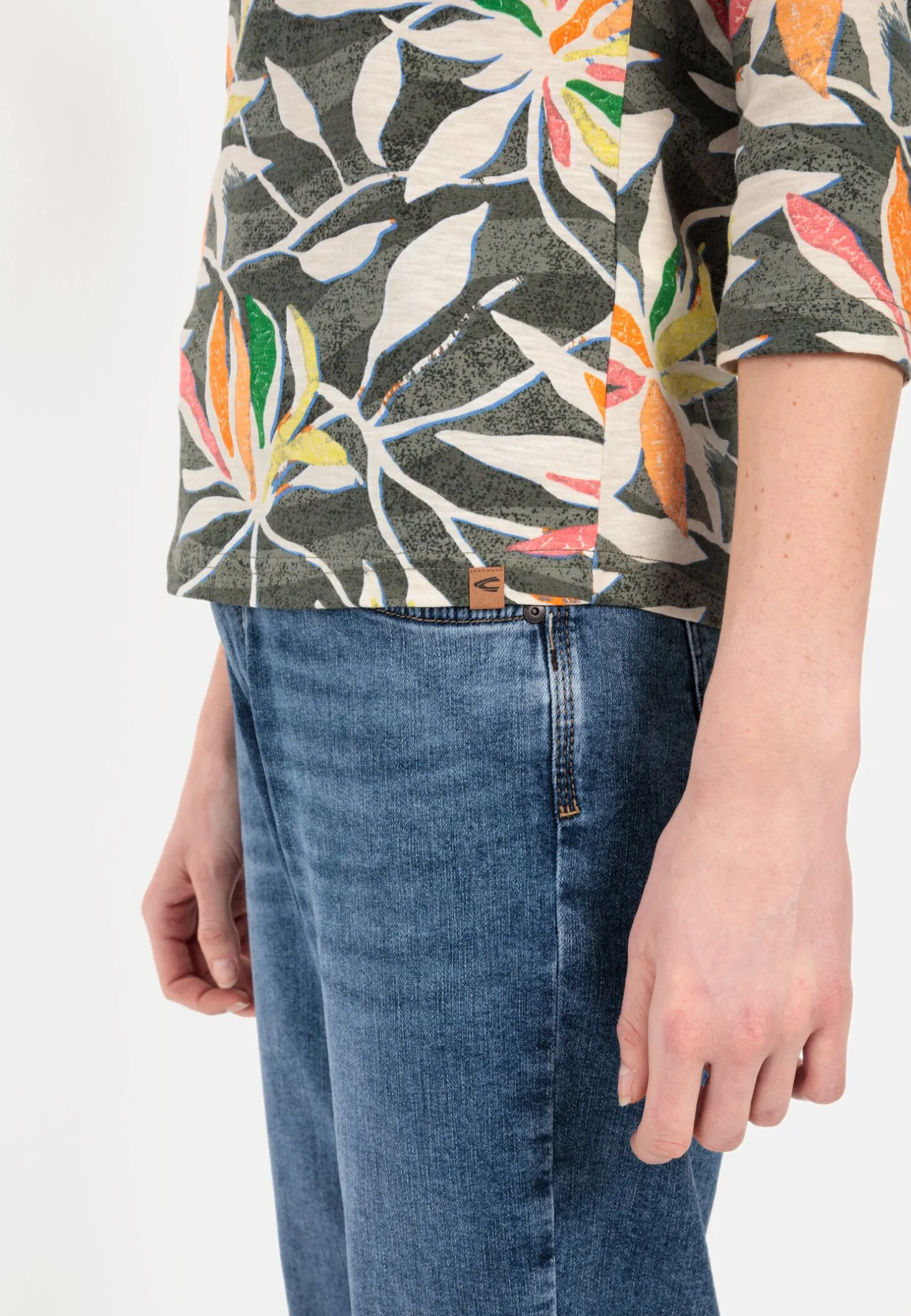 Jersey T-Shirt mit Allover-Print