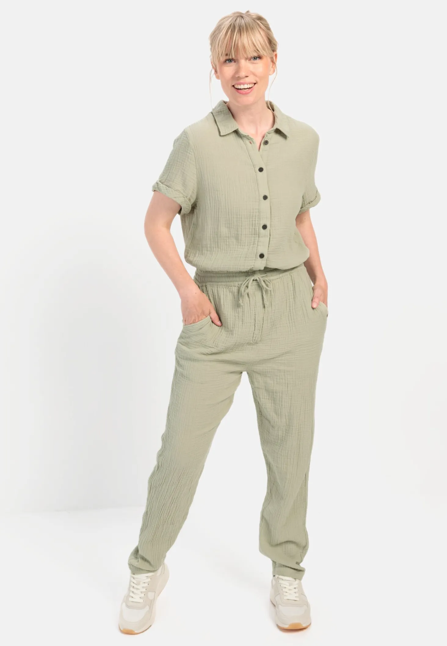 Jumpsuit aus sommerlichem Musselin